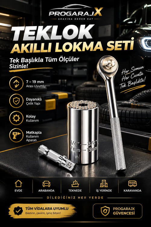 ProGarajX™ TekLok – Akıllı Lokma Anahtarı Seti